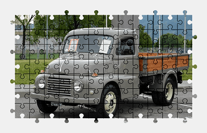 Jigsaw puzzle online fiat,truck,vehicle