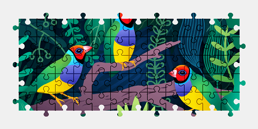 Jigsaw puzzle online bird,animal,colorful