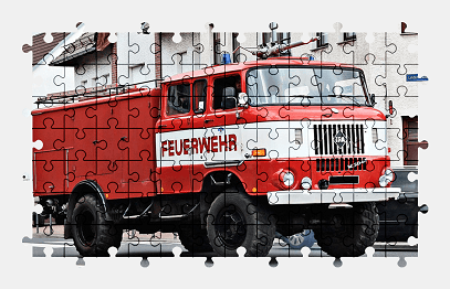 Jigsaw puzzle online fire-truck,vehicle