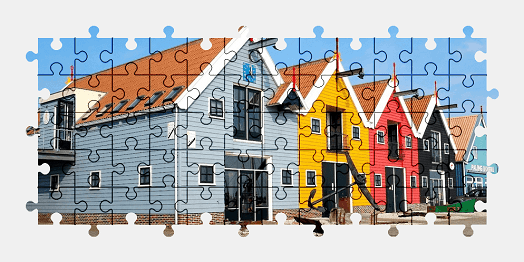 Jigsaw puzzle online building,colorful