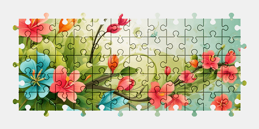 Jigsaw puzzle online flower,colorful