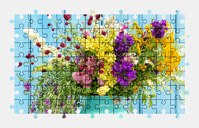 Jigsaw puzzle online flower,colorful