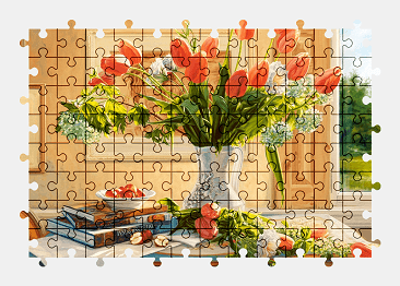 Jigsaw puzzle online flower,painting,colorful,art