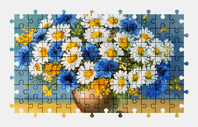 Jigsaw puzzle online flower,painting,colorful