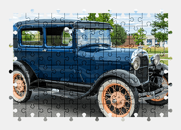 Jigsaw puzzle online ford,car,vehicle,colorful