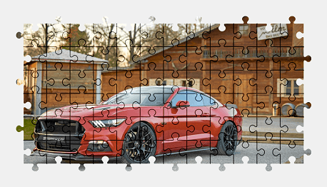 Jigsaw puzzle online ford,mustang,car,sports-car,colorful