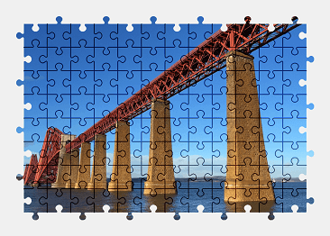 Jigsaw puzzle online bridge,scotland,architecture,colorful