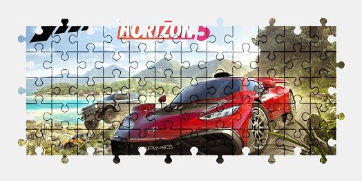 Jigsaw puzzle online forza-horizon,sports-car,mercedes,car,colorful,game,video-games