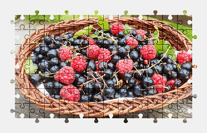 Jigsaw puzzle online garden,berry,food,colorful