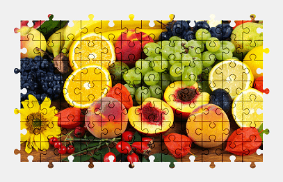 Jigsaw puzzle online fruit,food,colorful