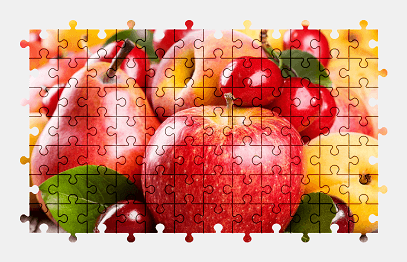Jigsaw puzzle online fruit,colorful,food,apple