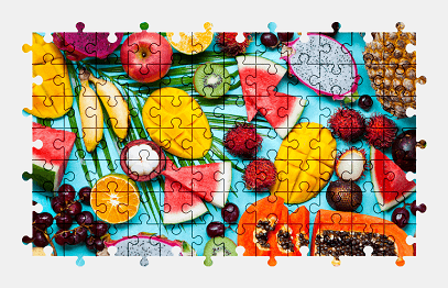 Jigsaw puzzle online fruit,food,colorful