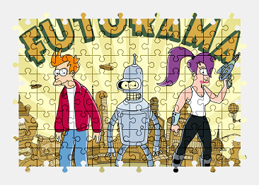 Jigsaw puzzle online futurama,cartoon,character,colorful