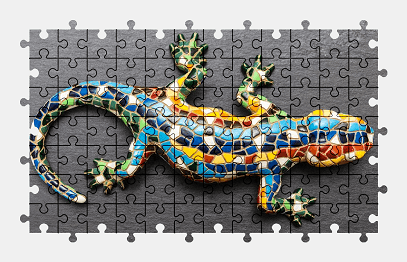 Jigsaw puzzle online lizard,animal