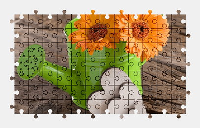 Jigsaw puzzle online gerbera,flower,garden,colorful