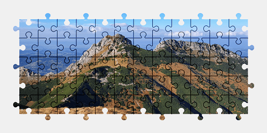 Jigsaw puzzle online giewont,mountains,poland,landscape
