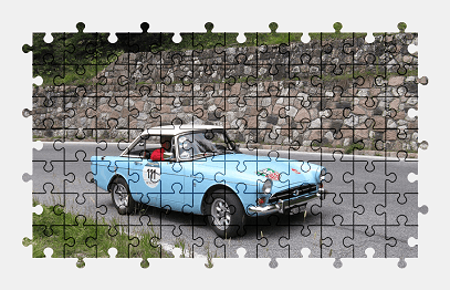 Jigsaw puzzle online vintage,sports-car,race,car,italy