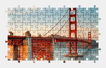 Jigsaw puzzle online golden-gate-bridge,bridge,san-francisco,california,usa,colorful