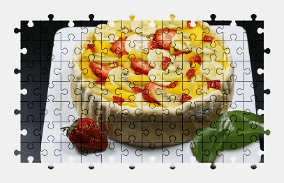 Jigsaw puzzle online cake,dessert,fruit,food,colorful