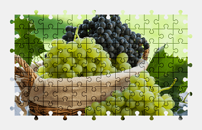 Jigsaw puzzle online grapes,fruit,food,colorful