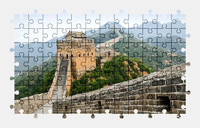 Jigsaw puzzle online china,landscape,mountains