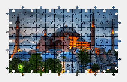 Jigsaw puzzle online building,architecture,city,turkey
