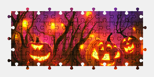 Jigsaw puzzle online halloween,pumpkin,colorful