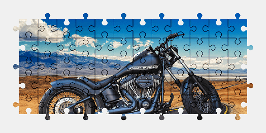 Jigsaw puzzle online harley-davidson,motorcycle,vehicle,colorful