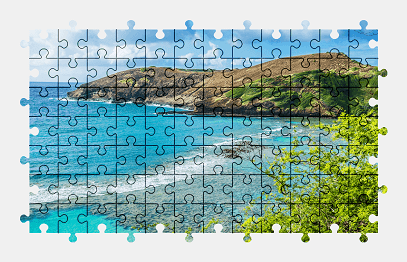 Jigsaw puzzle online hawaii,island,beach,nature,water,colorful