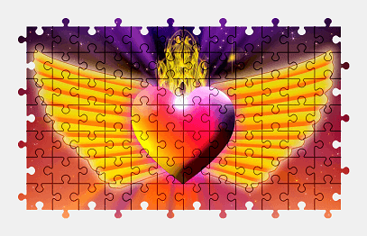 Jigsaw puzzle online heart,love,colorful