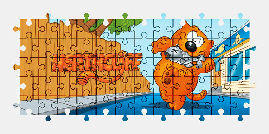 Jigsaw puzzle online heathcliff,cartoon,colorful,character