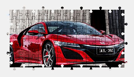 Jigsaw puzzle online honda,sports-car,colorful,car
