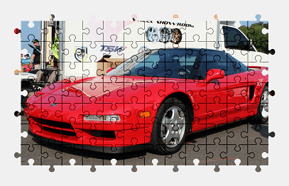 Jigsaw puzzle online honda,sports-car,colorful,car