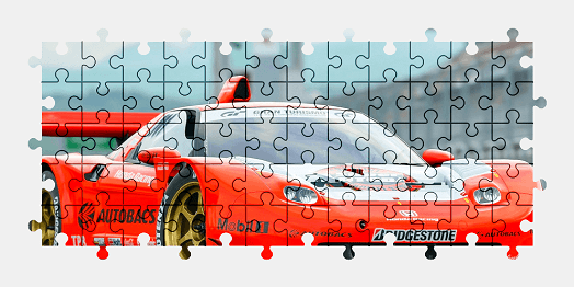 Jigsaw puzzle online red,honda,sports-car,colorful,car,vehicle,sport,race