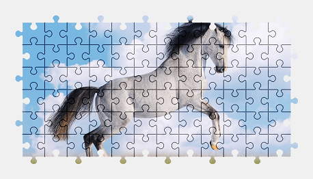 Jigsaw puzzle online horse,animal,nature,colorful