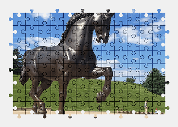 Jigsaw puzzle online horse,sculpture,usa