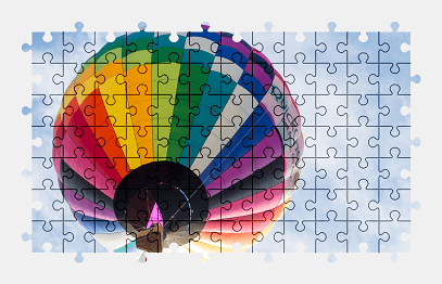 Jigsaw puzzle online hot-air-balloon,aircraft,colorful,vehicle