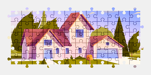 Jigsaw puzzle online house,building,colorful