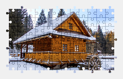 Jigsaw puzzle online house,building,architecture,winter