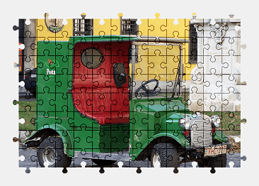 Jigsaw puzzle online green,hungary,budapest,vehicle,car,truck