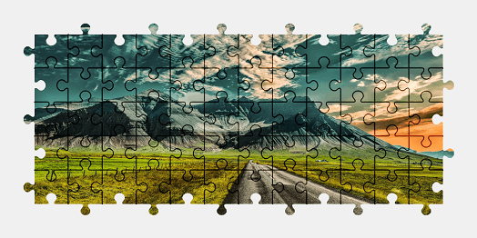 Jigsaw puzzle online iceland,landscape,nature,mountains,colorful,road