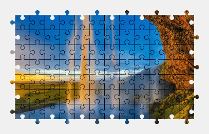 Jigsaw puzzle online iceland,waterfall,water,nature,landscape,colorful