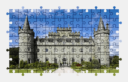 Jigsaw puzzle online castle,scotland,building,architecture,colorful