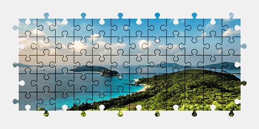 Jigsaw puzzle online island,landscape,nature