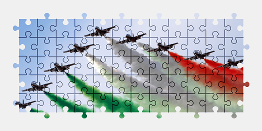 Jigsaw puzzle online italy,flag,color,sky,plane,aircraft,vehicle,colorful