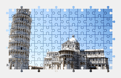 Jigsaw puzzle online pisa,tower,cathedral,italy,building,architecture,history,colorful