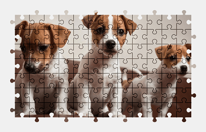 Jigsaw puzzle online dog,puppy,pet,jack-russell-terrier