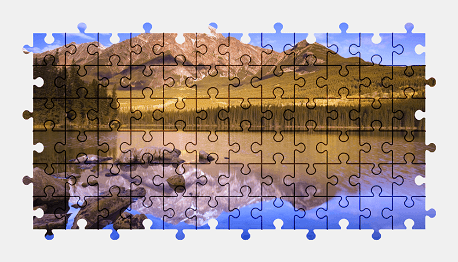 Jigsaw puzzle online park,canada,nature,colorful,lake,mountains,landscape