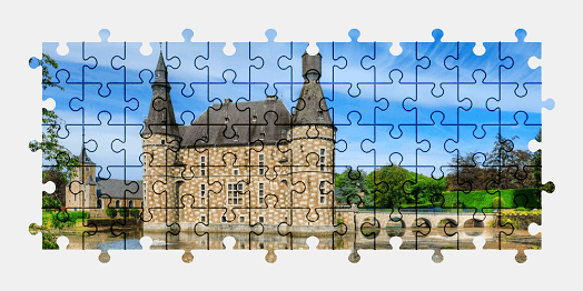 Jigsaw puzzle online castle,belgium,building,architecture,colorful