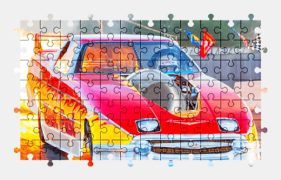 Jigsaw puzzle online car,sports-car,race,sport,vehicle,colorful